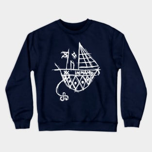 Dark and Gritty Agwe Vodoun Voodoo Veve Symbol Crewneck Sweatshirt